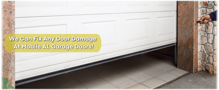 Garage Door Off Track In Mobile AL